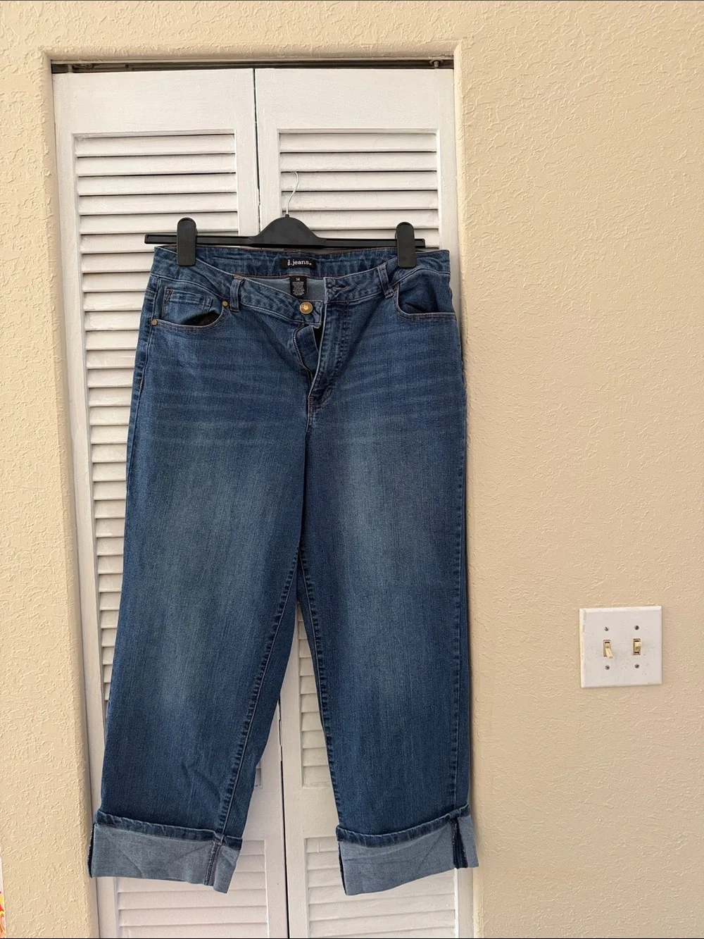 d. jeans Boyfriend Jeans in Mid Blue Wash size 14 - Picture 1 of 4